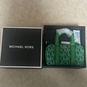 Michael Kors micro duffle key chain